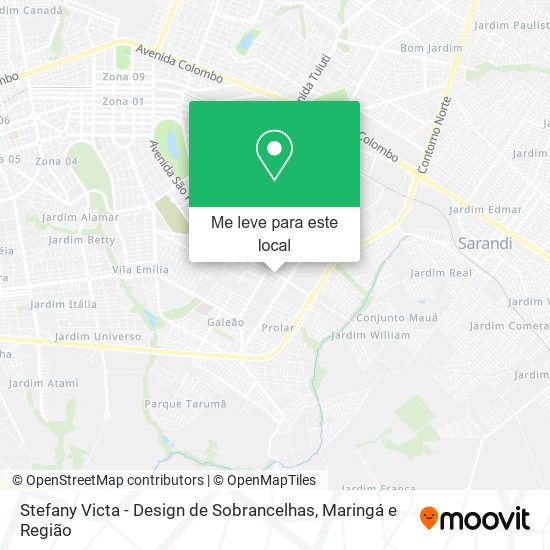 Stefany Victa - Design de Sobrancelhas mapa