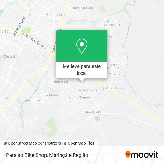 Paraiso Bike Shop mapa