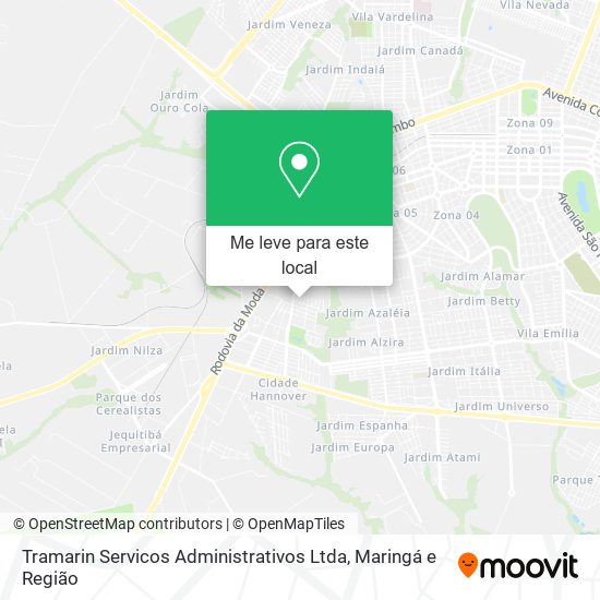 Tramarin Servicos Administrativos Ltda mapa