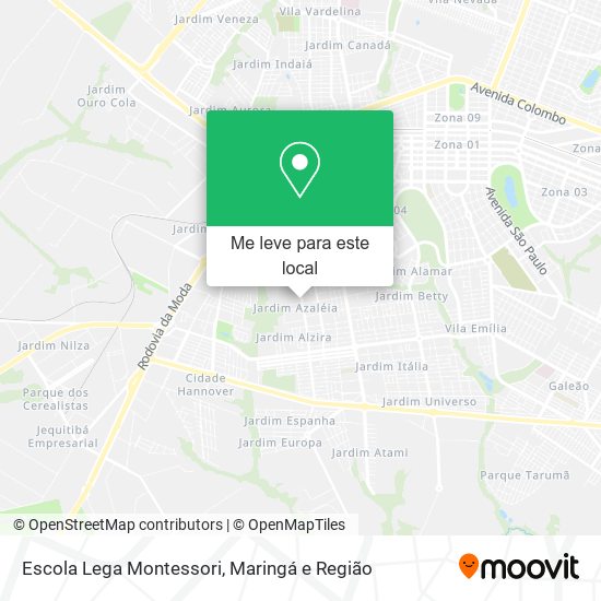 Escola Lega Montessori mapa