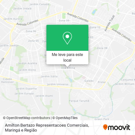 Amilton Bertazo Representacoes Comerciais mapa