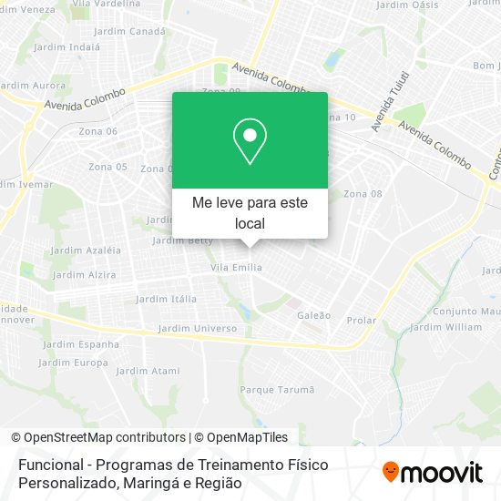 Funcional - Programas de Treinamento Físico Personalizado mapa