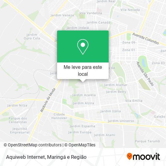 Aquiweb Internet mapa