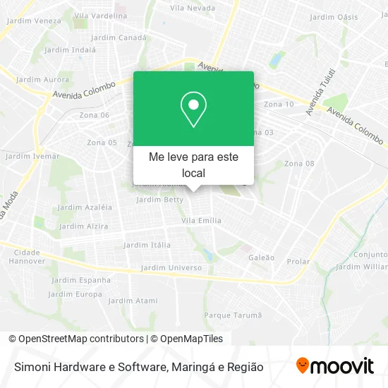 Simoni Hardware e Software mapa