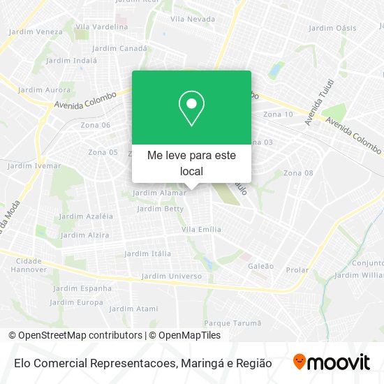 Elo Comercial Representacoes mapa