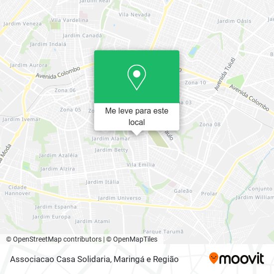 Associacao Casa Solidaria mapa
