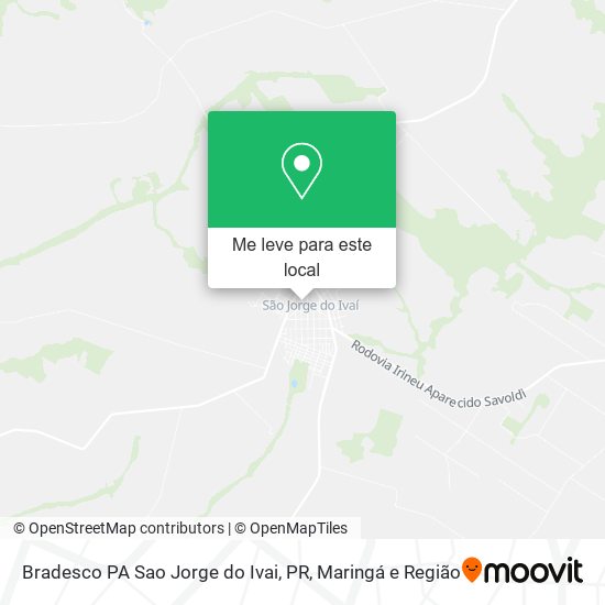 Bradesco PA Sao Jorge do Ivai, PR mapa