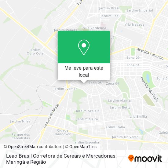 Leao Brasil Corretora de Cereais e Mercadorias mapa