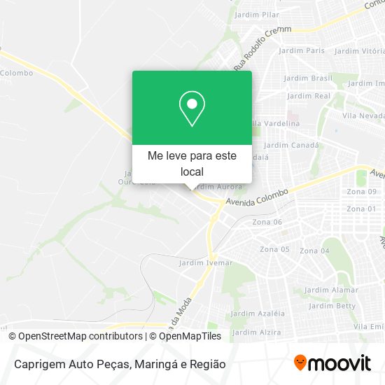 Caprigem Auto Peças mapa