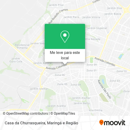 Casa da Churrasqueira mapa