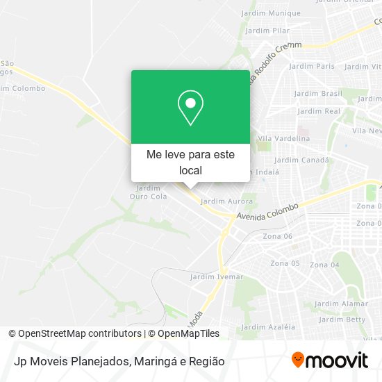 Jp Moveis Planejados mapa