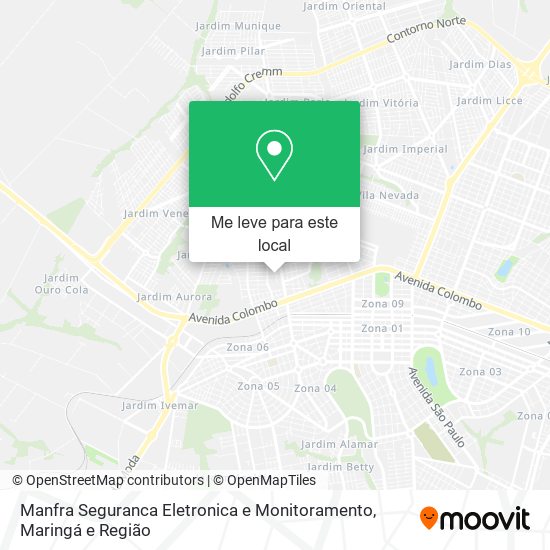 Manfra Seguranca Eletronica e Monitoramento mapa