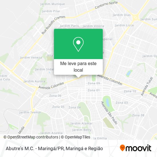 Abutre's M.C. - Maringá/PR mapa