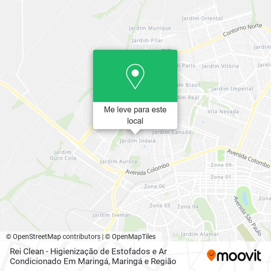 Rei Clean - Higienização de Estofados e Ar Condicionado Em Maringá mapa