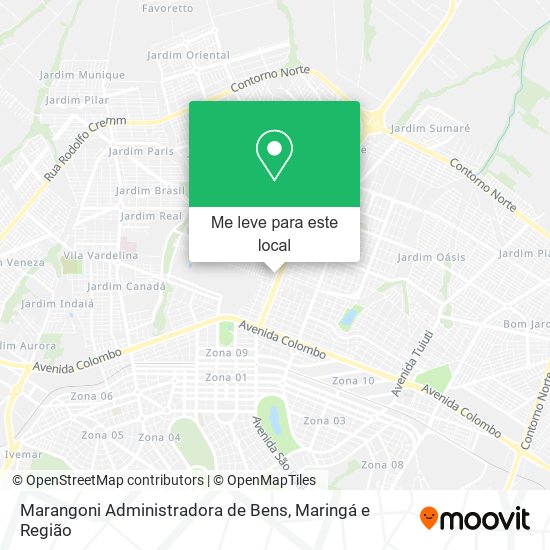 Marangoni Administradora de Bens mapa