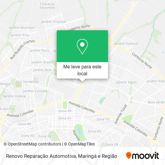 Renovo Reparação Automotiva mapa