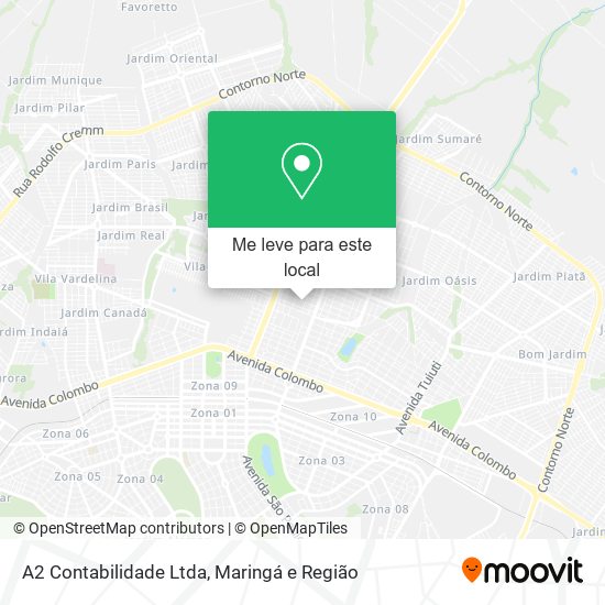 A2 Contabilidade Ltda mapa