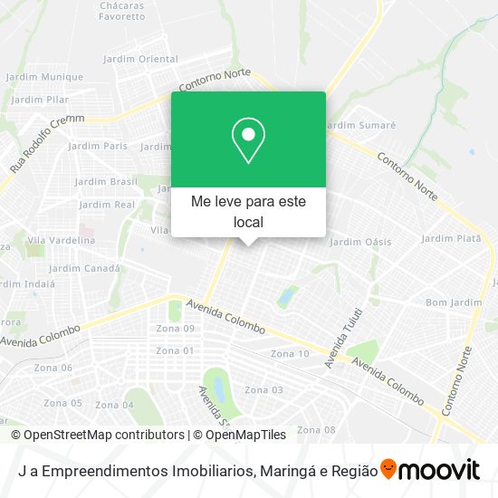 J a Empreendimentos Imobiliarios mapa