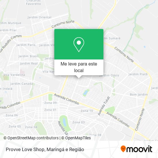 Provve Love Shop mapa