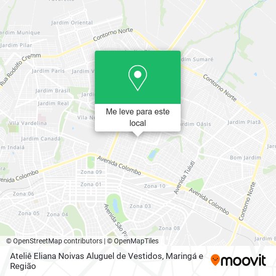 Ateliê Eliana Noivas Aluguel de Vestidos mapa