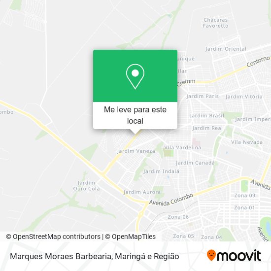 Marques Moraes Barbearia mapa