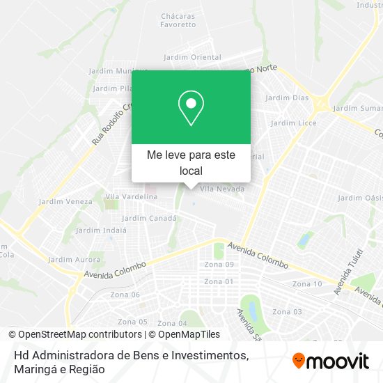 Hd Administradora de Bens e Investimentos mapa