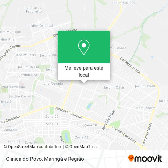 Clinica do Povo mapa