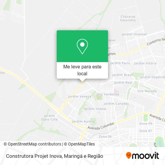 Construtora Projet Inova mapa