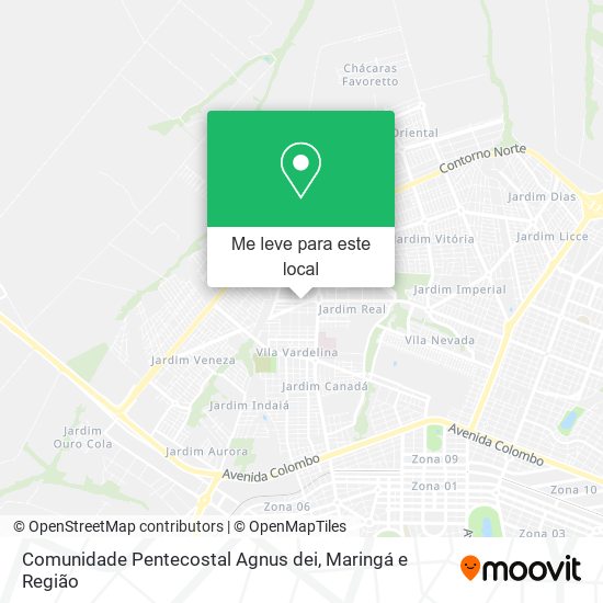 Comunidade Pentecostal Agnus dei mapa