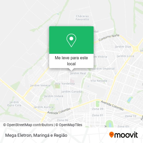 Mega Eletron mapa