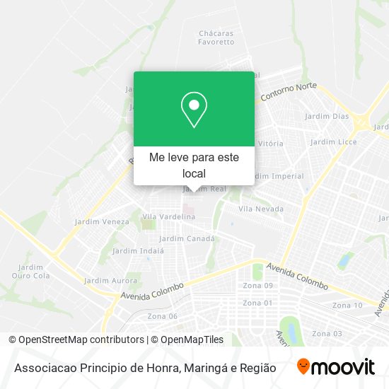 Associacao Principio de Honra mapa