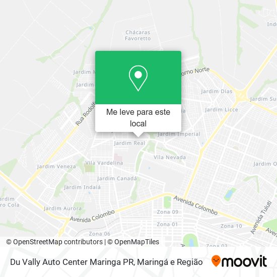 Du Vally Auto Center Maringa PR mapa