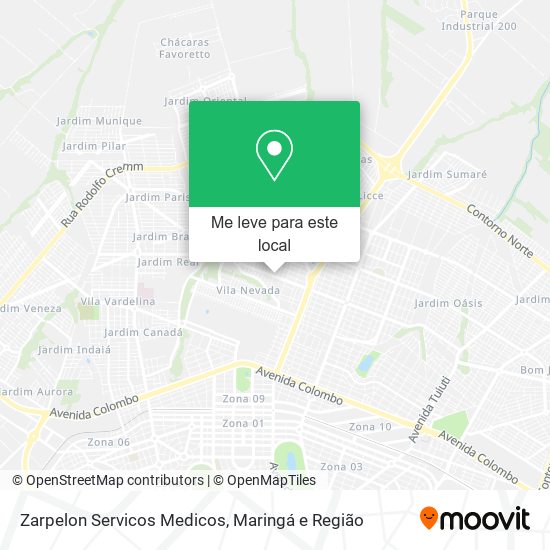 Zarpelon Servicos Medicos mapa