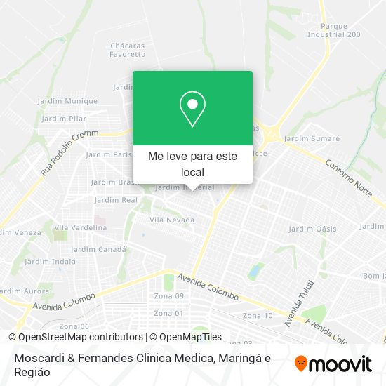 Moscardi & Fernandes Clinica Medica mapa