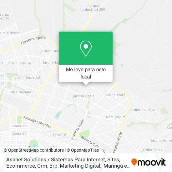 Asanet Solutions / Sistemas Para Internet, Sites, Ecommerce, Crm, Erp, Marketing Digital. mapa