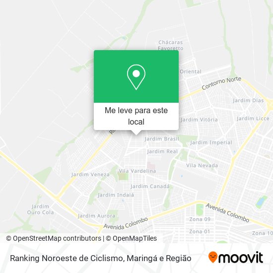 Ranking Noroeste de Ciclismo mapa