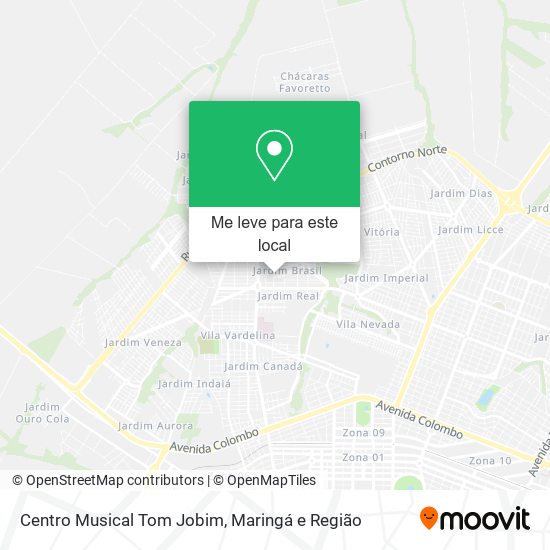Centro Musical Tom Jobim mapa