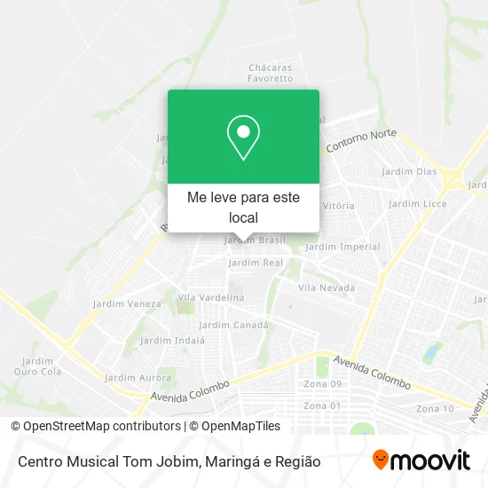 Centro Musical Tom Jobim mapa
