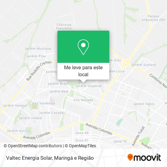 Valtec Energia Solar mapa