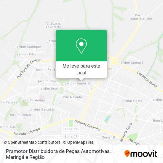 Pramotor Distribuidora de Peças Automotivas mapa