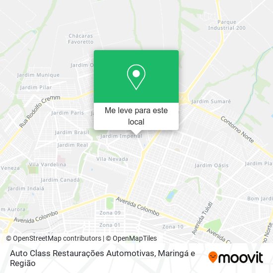 Auto Class Restaurações Automotivas mapa