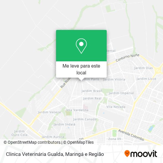 Clinica Veterinária Gualda mapa