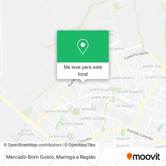 Mercado Bom Gosto mapa