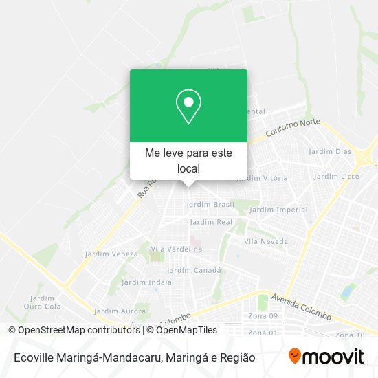 Ecoville Maringá-Mandacaru mapa