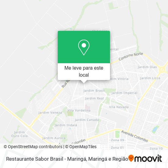 Restaurante Sabor Brasil - Maringá mapa