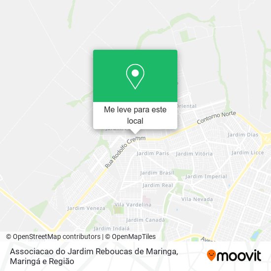 Associacao do Jardim Reboucas de Maringa mapa