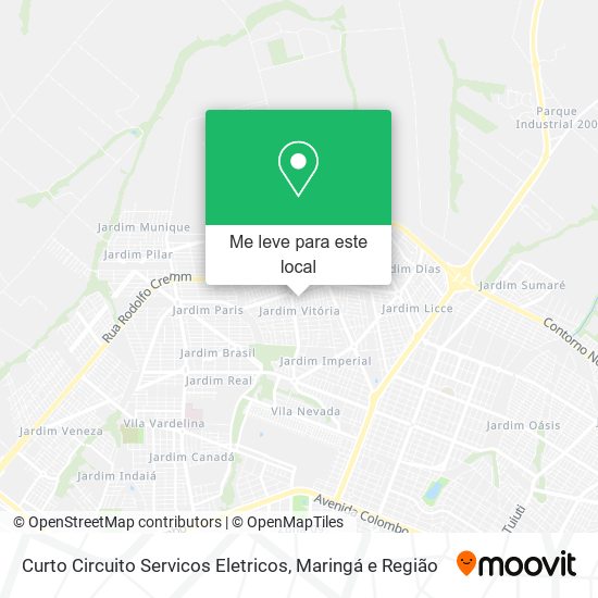 Curto Circuito Servicos Eletricos mapa