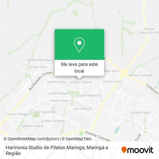 Harmonia Studio de Pilates Maringá mapa