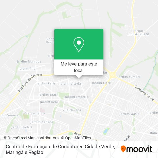 Centro de Formação de Condutores Cidade Verde mapa