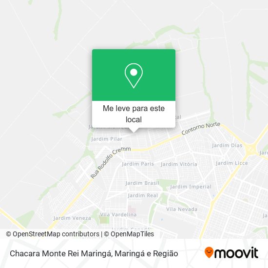 Chacara Monte Rei Maringá mapa